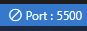 Port Number and Cancel Button