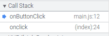 Call Stack Difference from Button