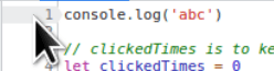 Creating a Breakpoint - Hover Over Line