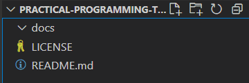 README.md and docs folder exist